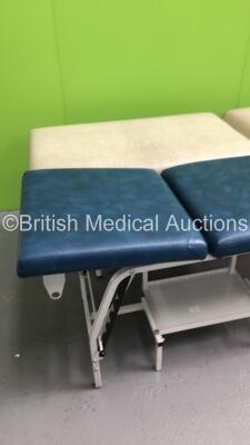 1 x Static Patient Examination Couch and 1 x Nesbit Evans Hydraulic Patient Examination Couch (Hydraulics Tested Working) - 3