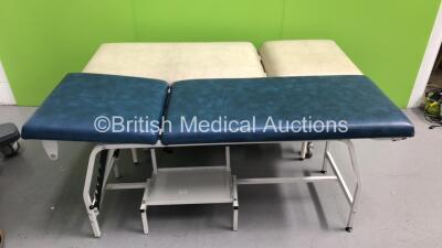 1 x Static Patient Examination Couch and 1 x Nesbit Evans Hydraulic Patient Examination Couch (Hydraulics Tested Working) - 4