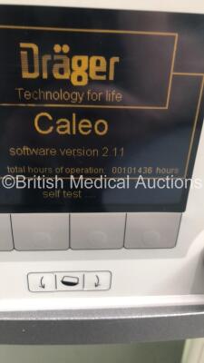 Drager Caleo Infant Incubator Software Version 2.11 with Mattress (Powers Up) * SN ARWA-0034 * - 2