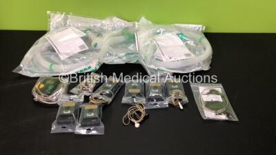 Mixed Lot Including 7 x Spacelabs CardioCall VS20 Dual Mode ECG Event Recorders with 5 x Patient Cables, 1 x Lifeguard CF ECG Event Recorder with Cable and 3 x Intersurgical IBBP Bird System Hoses *Expire - 2023*