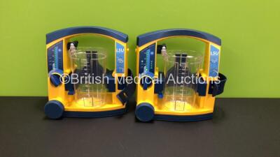 2 x Laerdal Suction Units with 2 x Serres Cups (1 x Powers Up, 1 x No Power)