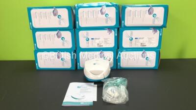9 x Clement Clarke AirMed 1000 Compact Nebulizers with Accessories in Boxes