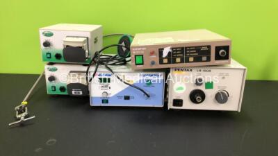 Job Lot Including 2 x Medivators EGP-100 Irrigation Pumps, 1 x EZ-EM CO2 Efficient Endoscopic Insufflator, 1 x Olympus OTV-S2 Camera Control Console and 1 x Pentax LH-150 II Light Source