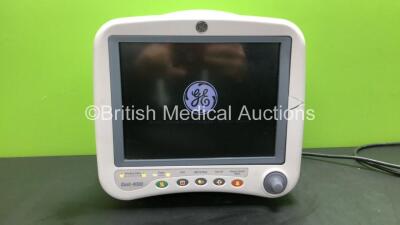 GE Dash 4000 Patient Monitor Including ECG, NBP, CO2, SpO2, Temp/CO, BP1 and BP2 Options (Powers Up with Damaged Casing-See Photos)