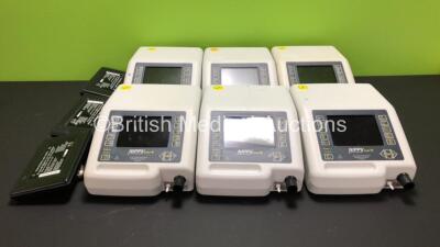 6 x B&D Electromedical Nippy Junior+ Ventilators (All Power Up) with 3 x External Batteries