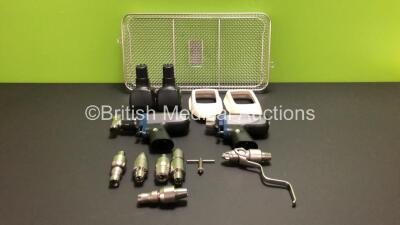 Synthes Surgical Drill Set Including 1 x Synthes 530.705 Battery Reamer / Drill II Handpiece, 1 x Synthes 530.710 Battery Oscillator II Handpiece, 1 x Synthes 530.730 Drill Attachment, 1 x  530.750 Drill AO/ASIF Attachment, 1 x  530.780 Ream Attachment, 1