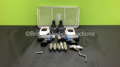 Synthes Surgical Drill Set Including 1 x Synthes 530.705 Battery Reamer / Drill II Handpiece, 1 x Synthes 530.710 Battery Oscillator II Handpiece, 1 x Synthes 530.730 Drill Attachment, 1 x Synthes 530.750 Drill AO/ASIF Attachment, 1 x Synthes 530.780 Ream