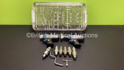 Synthes Surgical Drill Set Including 1 x Synthes 530.705 Battery Reamer / Drill II Handpiece, 1 x Synthes 530.710 Battery Oscillator II Handpiece, 1 x Synthes 530.730 Drill Attachment, 1 x Synthes 530.750 Drill AO/ASIF Attachment, 1 x Synthes 530.780 Ream