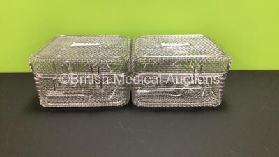 2 x Synthes Surgical Instrument Sterilization Trays (95640016730)