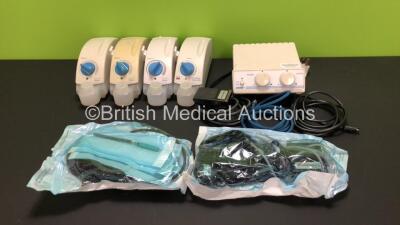 Job Lot Including 1 x Dentsply Cavitron Prophylaxis Unit and 4 x Dentsply Cavitron Select Prophylaxis Units with Accessories