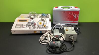 Mixed Lot Including 1 x Oxford Sonicaid Meridian 800 Fetal Monitor with 3 x Transducers (Damaged Screen - See Photo), 1 x Viasys MicroLab Spirometer with Case and 1 x Hamblin Magnet in Case