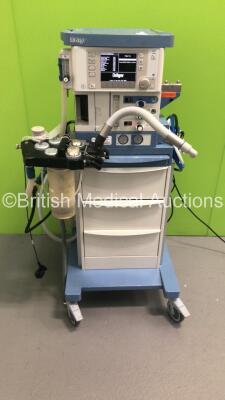 Drager Fabius Tiro Anaesthesia Machine Ref 8606000-48 Software Version 3.37B Total Running Hours 8065 Ventilator Hours 41 with Absorber,Bellows,Oxygen Mixer and Hoses (Powers Up) * SN ASBB-0103 * * Mfd 2010 *