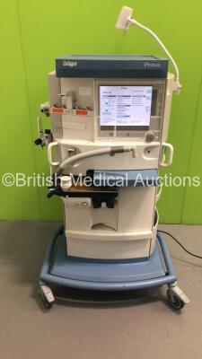 Drager Primus Anaesthesia Machine Ref 8603800-39 Software Version 4.50.00 - Running Hours Mixer 28364 Ventilator 11717 with Hoses (Powers Up) * SN ARXN-0069 * * Mfd 2006 *