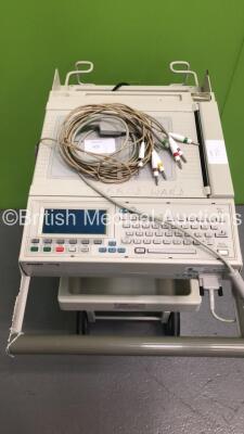 Philips PageWriter 200 ECG Machine on Stand with 1 x 10-Lead ECG Lead (Powers Up) * SN US007700839 * - 2