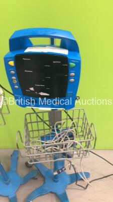 1 x GE ProCare Patient Monitor on Stand with 1 x SpO2 Finger Sensor and 1 x GE Dinamap Pro 300V2 Patient Monitor on Stand with 1 x SpO2 Finger Sensor (1 x Powers Up,1 x No Power) * SN AAX0618000SA / 2019194 * - 3