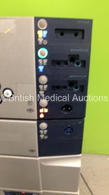ERBE VIO 300 D Electrosurgical / Diathermy Unit Version 2.14 with ERBE VEM 2 Extension Module,ERBE IES 2 Smoke Evacuator and 2 x Footswitches On Stand (Powers Up with Error-See Photos) - 4