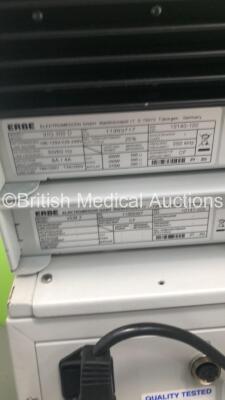 ERBE VIO 300 D Electrosurgical / Diathermy Unit Version 2.14 with ERBE VEM 2 Extension Module,ERBE IES 2 Smoke Evacuator and 2 x Footswitches On Stand (Powers Up with Error-See Photos) - 6