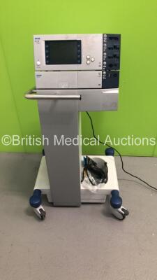 ERBE VIO 300 D Electrosurgical / Diathermy Unit with ERBE APC 2 Argon Plasma Unit and 1 x Dual Footswitch on Stand (No Power)