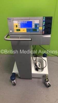 ERBE VIO 300 S Electrosurgical / Diathermy Unit Version 1.2.2 with 2 x Footswitches on Stand (Powers Up)