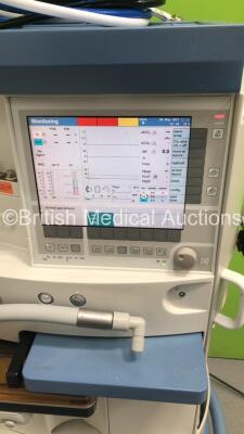 Drager Primus Anaesthesia Machine Ref 8603800-63 Software Version 4.53.00 - Running Hours Mixer 90094 Ventilator 12364 with Hoses (Powers Up) * SN ARXA-0224 * * Mfd 2006 * - 4