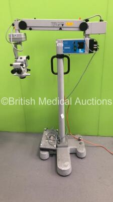 Zeiss OPMI MDO XY Surgical Microscope with 2 x 10x21 B Eyepieces,1 x F170 Binoculars,Footswitch and f 200 T * Lens on Zeiss S5 Stand (Powers Up with Good Bulb) * Asset No FS 0127053 *