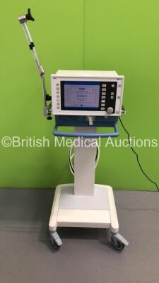 Drager Evita 4 Ventilator Ref 8411740-19 Version 04.24 Running Hours 6402 on Stand with Hoses (Powers Up) * Asset No FS 0071049 * * Mfd 2002 *