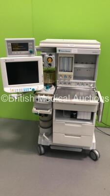 Datex-Ohmeda Aestiva/5 Anaesthesia Machine with Datex-Ohmeda SmartVent Software Version 4.8 ,Datex-Ohmeda Monitor,Datex-Ohmeda Module Rack with 1 x M-CAiOV GAS Module with Spirometry and D-Fend Water Trap,4 x Blank Modules,Absorber,Bellows,Oxygen Mixer an