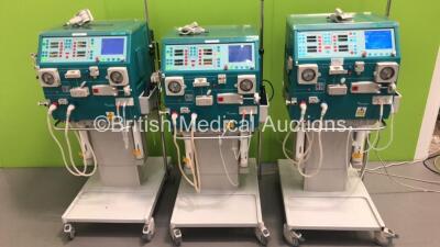 3 x Gambro AK 200 Ultra S Dialysis Machines Version 11.11 (All Power Up) * SN 16563 / 16570 / 16567 *