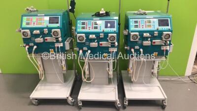 3 x Gambro AK 200 Ultra S Dialysis Machines Version 11.11 (All Power Up) * SN 16569 / 16560 / 16558 *