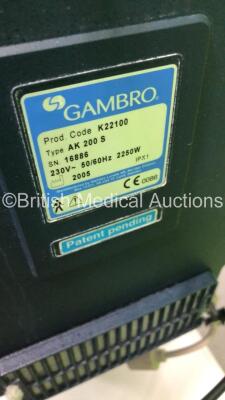 3 x Gambro AK 200 S Dialysis Machines Version 11.11 (All Power Up) * SN 15746 / 16886 * - 7