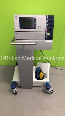 ERBE VIO 300 D Electrosurgical / Diathermy Unit Version 1.8.0 with ERBE VEM 2 Extension Module and 2 x Footswitches (Powers Up)
