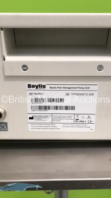 Baylis Pain Management System Pump Unit on Stand (Unable to Power Test Due to No Power Supply - Damaged Front Cover - See Pictures) - 3