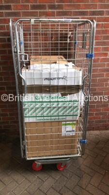 Cage of Mixed Consumables Including Rocket Medical LLETZ Loops,RZ Medical Ball Electrodes and Smiths Medical CADD Extension Sets (Cage Not Included)