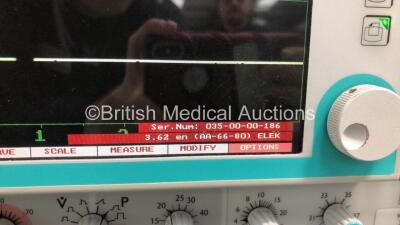 Stephan Stephanie Ventilator Version 3.62 / Running Hours 21781 (Powers Up with Hardware Failure) * Equip No 027696 * - 3