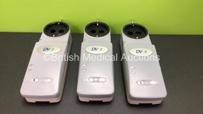 3 x TopCon DV-3 Digital Video Cameras (Untested Due to No Cables)