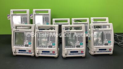 Job Lot of Baxter Pumps Including 7 x Baxter Colleague Infusion Pumps (All Power Up) 2 x Baxter Colleague 3 Infusion Pumps (Both Power Up with Blank Screens) *SN 22030003UB - 22040370DB - 22030004UB - 22080136DB - 22082842DL - 22080134DB - 22080102DB - 22