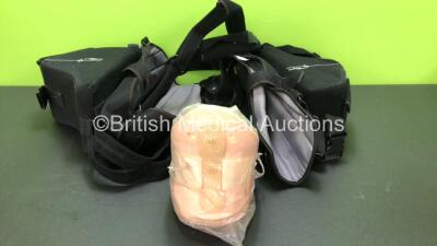 2 x Don Jon Ultrasling ER IV Immobiliser Slings and 1 x Paterson Medical Neck Brace