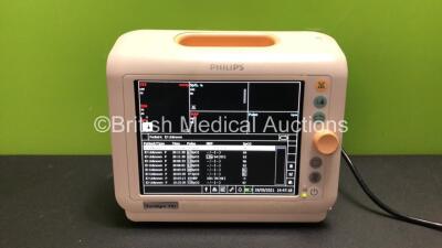 Philips Sure Signs VS3 Patient Monitor with SpO2 and NIBP Options (Powers Up with Missing Battery Cover-See Photo)