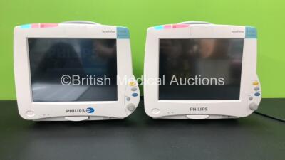 2 x Philips Intellivue MP50 Anesthesia Patient Monitors (Both Power Up) *Mfd 2014 - 2014*