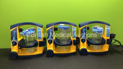 3 x Laerdal Suction Units with 3 x Cups (All Power Up)