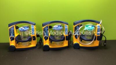 3 x Laerdal Suction Units with 3 x Cups (All Power Up)