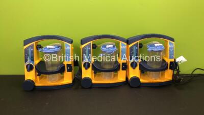 3 x Laerdal Suction Units with 3 x Cups (All Power Up)