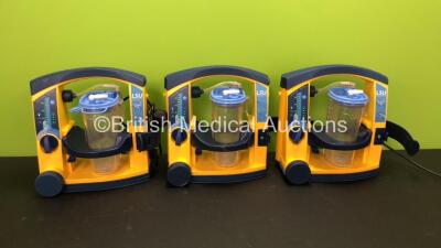 3 x Laerdal Suction Units with 3 x Cups (All Power Up)