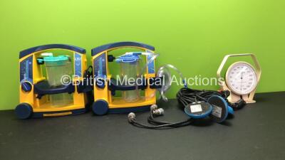 Mixed Lot Including 2 x Laerdal Suction Units with 2 x Cups (Both Power Up) 3 x Valleylab Ref E6019 Foot Switches and 1 x Acuson BP Meter