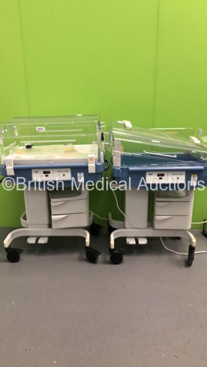 2 x Drager Babytherm 8000 Infant Warming Systems with 1 x Mattress (Both Power Up-1 x Incomplete-See Photos) **90.00 GBP each/Buyer's premium 18.00 GBP**