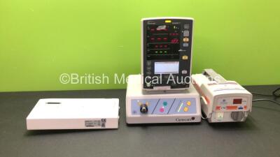 Mixed Lot Including 1 x Datascope Accutorr V Patient Monitor (Powers Up) 1 x GE Type F-LBAT-01 Battery Pack, 1 x Gynecare MD0100 Motor Drive Unit (Powers Up) 1 x Flowtron Excel Prophylactic DVT System (Powers Up)