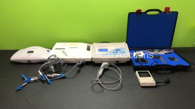 Mixed Lot Including 1 x Urodyn 1000 Unit (Powers Up) 1 x Burdick Elite II Electrocardiograph Unit with 1 x 8 Lead ECG Lead (Powers Up) 1 x Kintec Sonomed V Therapy Ultrasound 4150 Unit (Powers Up) 1 x Micromedical Biolog 3000i ECG Reader with 1 x 10 Lead 