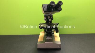 Olympus BH Bench Microscope Including 1 x Olympus Tokyo 413038 Optic, 1 x Olympus Tokyo 419660 Optic, 1 x Olympus Tokyo 418943 Optic, 1 x Olympus Tokyo 422322 Optic and 1 x Olympus Tokyo 416179 Optic (Untested Due to no Power Supply)