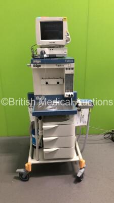 Drager Fabius Induction Anaesthesia Machine with Philips IntelliVue MP30 Anaesthesia Monitor * Mfd 2011 *,Philips IntelliVue G5 Gas Module with Water Trap,Philips M3001A Module with ECG/Resp,SpO2 and NBP Options * Mfd 2006 *,Oxygen Mixer and Hoses (Powers