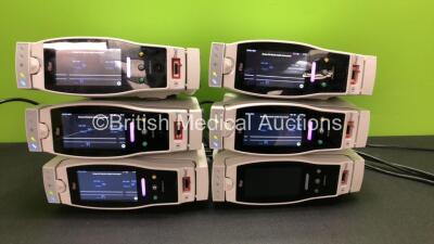 6 x Masimo Radical 7 Pulse Oximeters with Docking Stations (5 Power Up, 1 No Power)